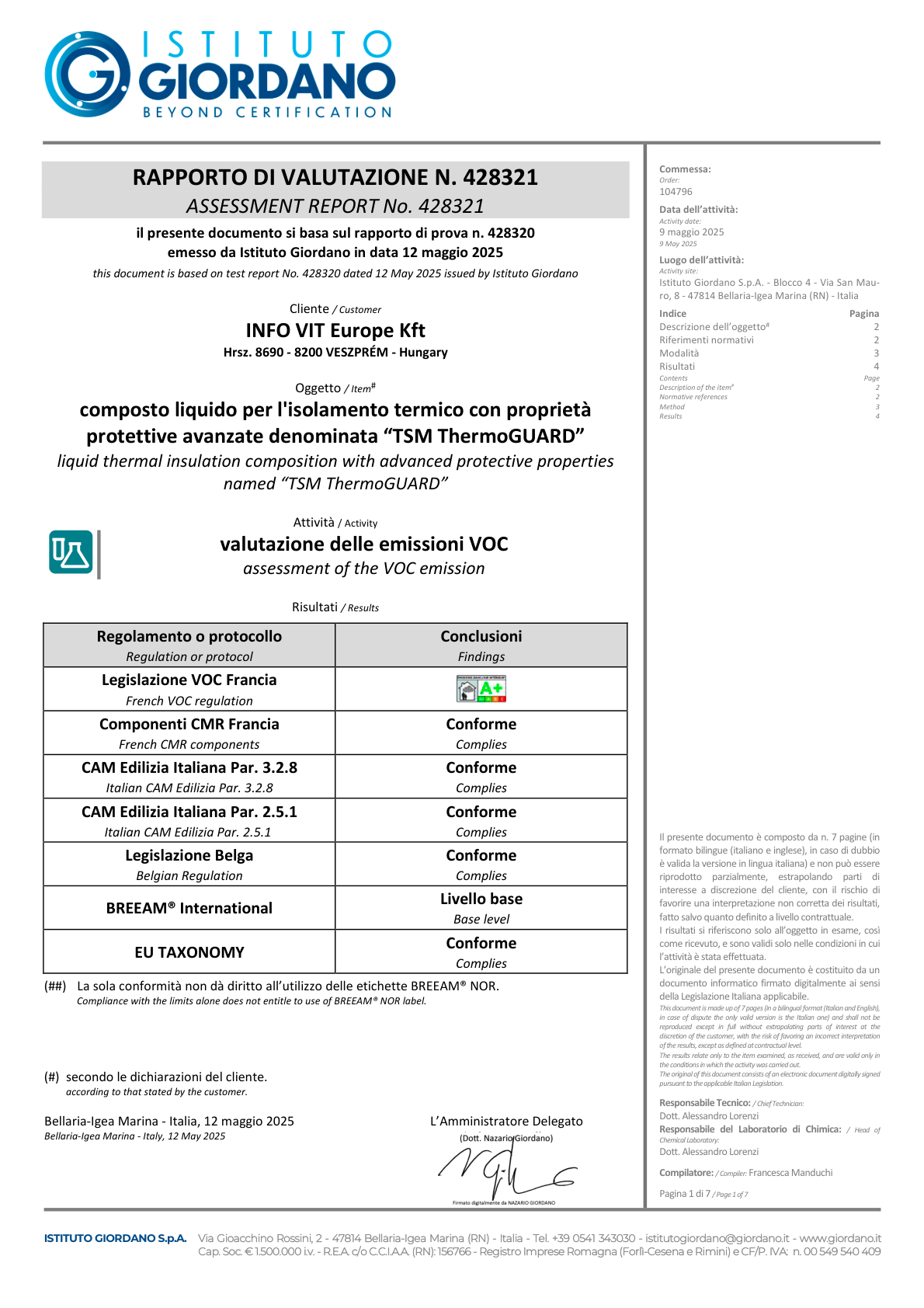 Lab assessment report certificate preview